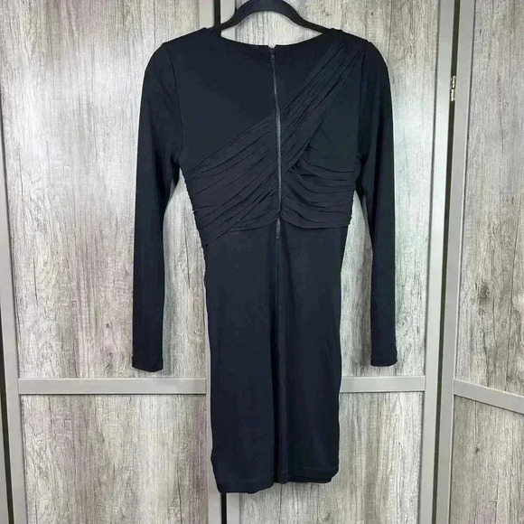 Alice + Olivia Dress 2 Mini Goddess Black Color Long Sleeves - Picture 9 of 9